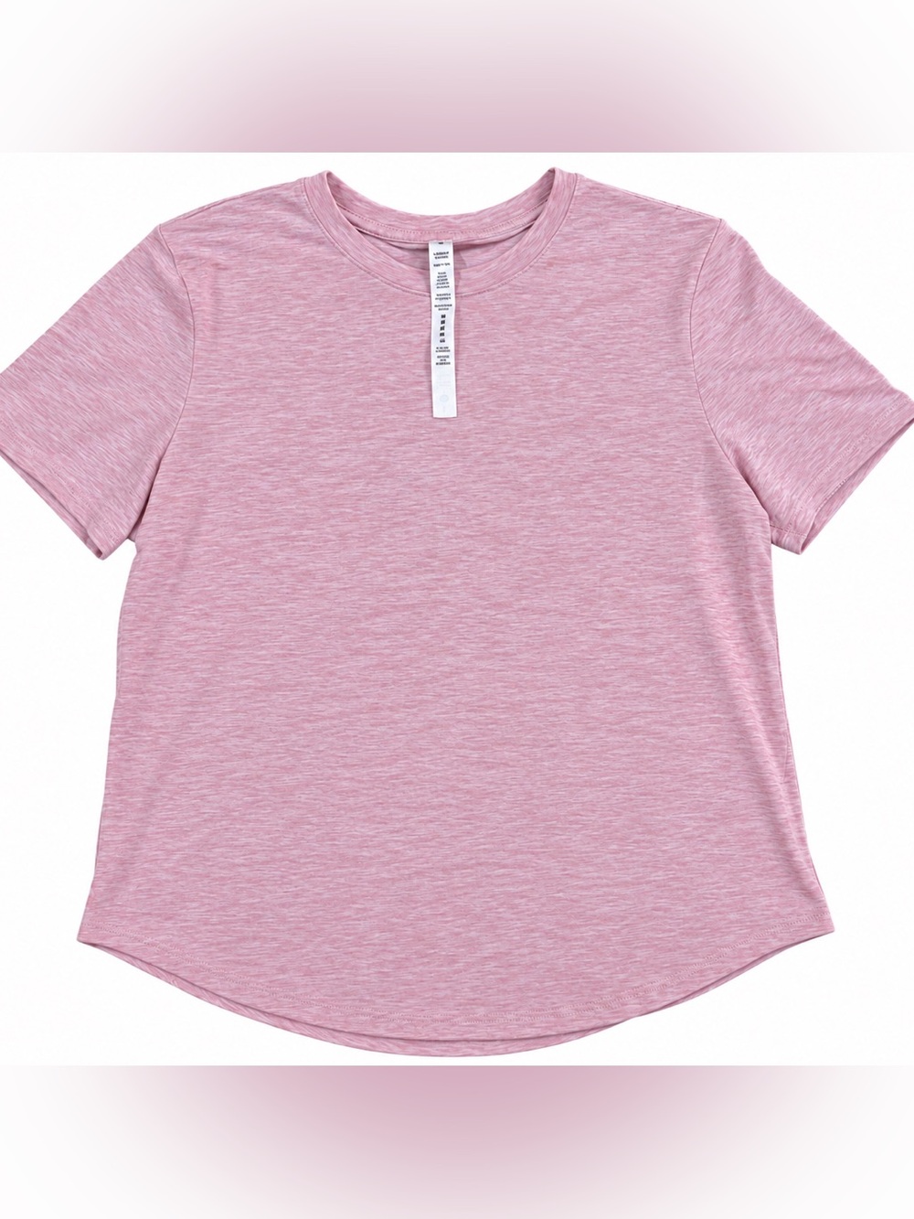 lululemon athletica Women’s Athletic Tee Heather Pink Short Sleeve